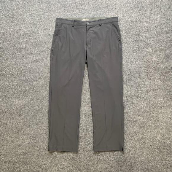 Nike Golf Pants Mens 36 Grey Tour Performance Dri Fit Straight Leg Stretch - Picture 2 of 12